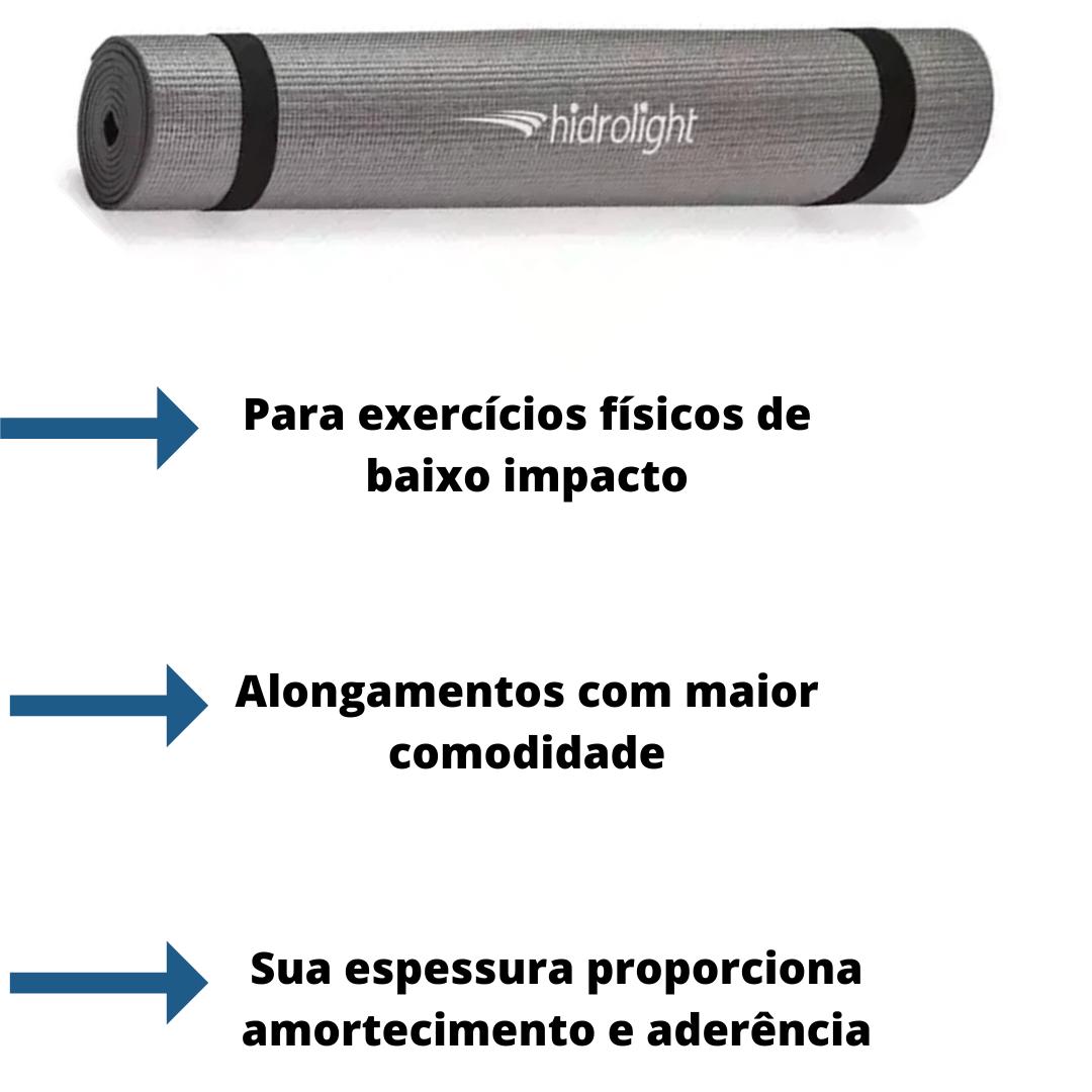 Tapete de Exercicios Hidrolight Cinza